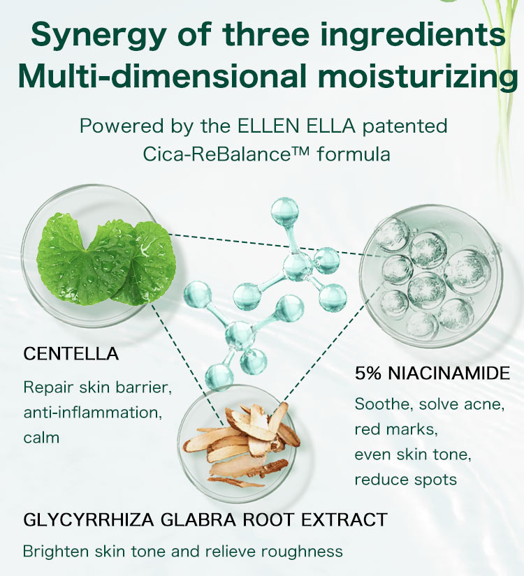 Ellen Ella Patented Cica Rebalance Essence Toner Ml Ml Serum