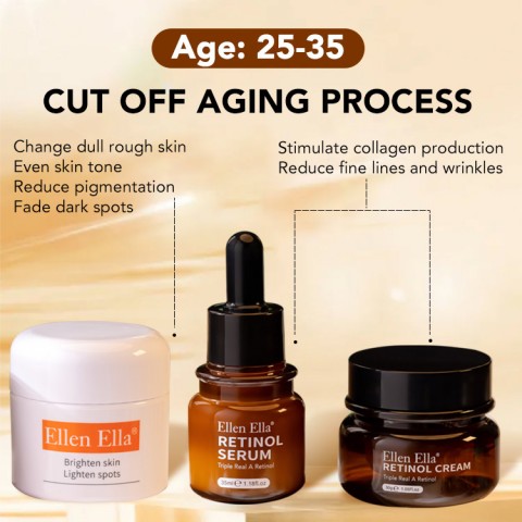 Customized Age Skin Care Combo - suitable for 20-65+ - Morning Prevent & Night Correct - Whitening and anti-aging dual effect