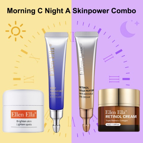 ELLEN ELLA Morning & Night Face Cream and Eye Cream Set	