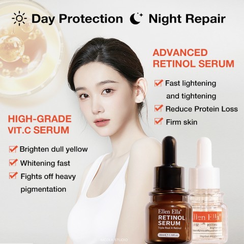 ELLEN ELLA Morning C and Night A Serum