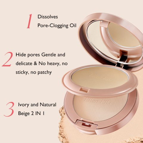  Ellen Ella 3 in 1 Double layer powder