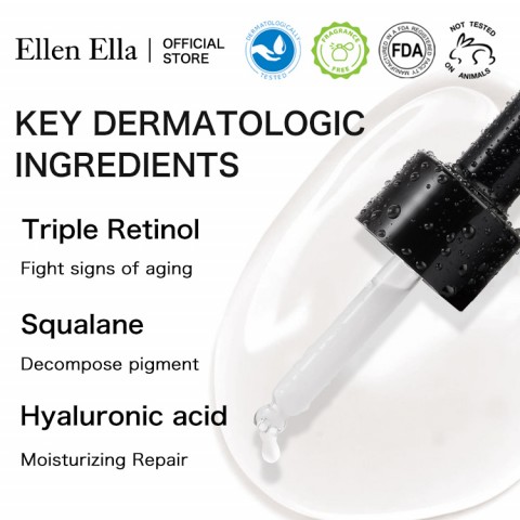 ELLEN ELLA Triple Retinol Anti Aging and Firming Face Serum