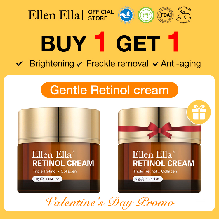 Valentine's Day Promo! Upgrade Ellen Ella Retinol Face Cream-Effect increased by 50%-Help reveal smoother, firmer-Treatment of melasma,wrinkles