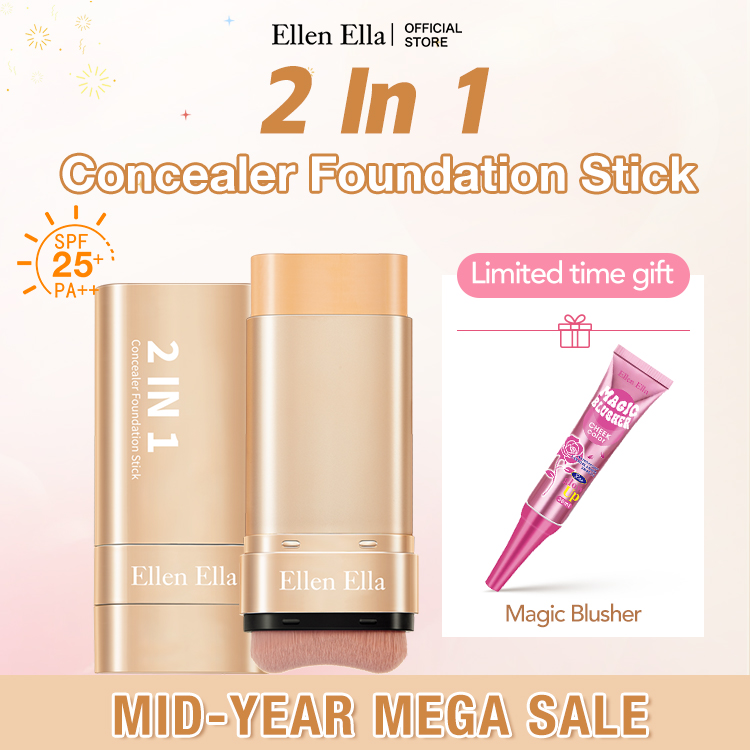 Mid-Year Mega Sale - SPF25 + Full Coverage + 16-Hour Hold — all in ONE stick - FREE Magic Blusher with every order - Hot Sale in Korea！