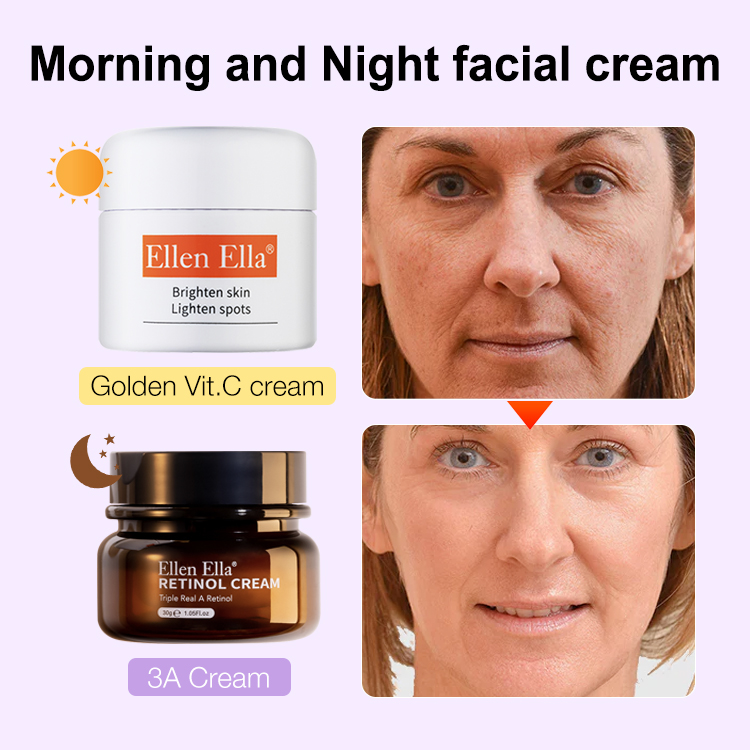 ELLEN ELLA Morning and Night Skin Power Combo - skin care routine steps- first eye cream then face cream