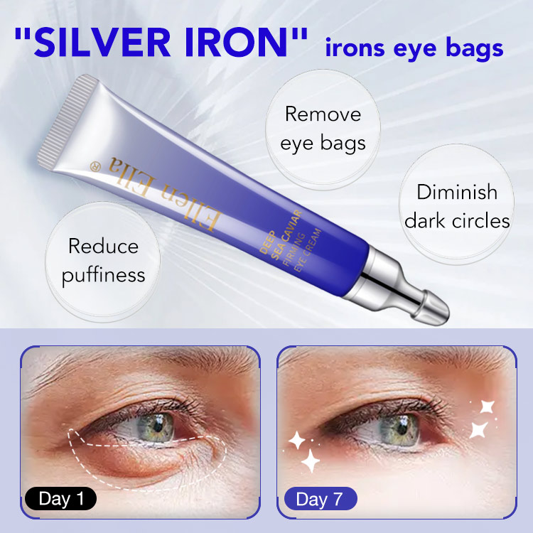 ELLEN ELLA Golden Iron & Silver Iron Combo All Purpose Eye Cream combo - Remove dark circles, eye bags, wrinkles in 7 Days