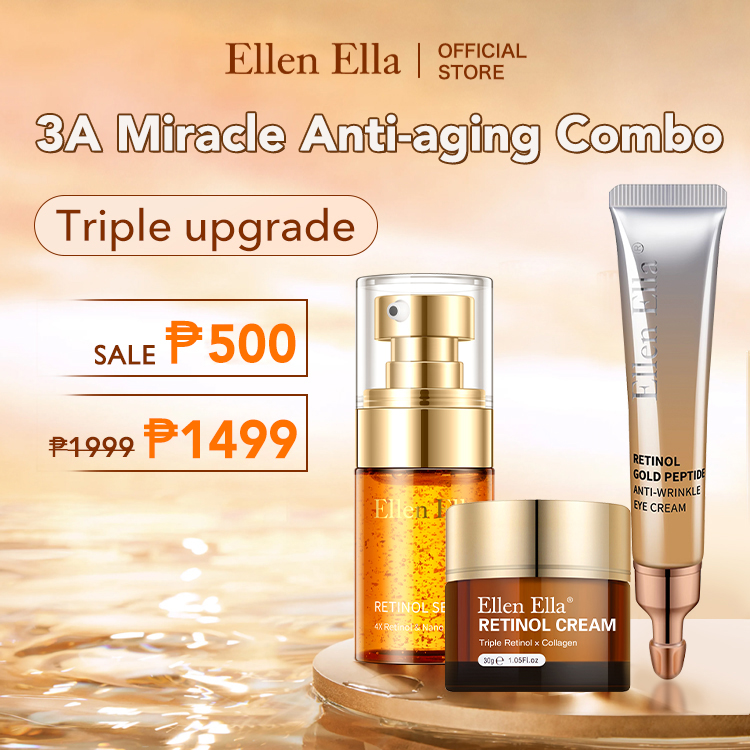 Best Gift Ellen Ella 4X Retinol Anti-aging Combo, Target wrinkles & spots, 10 years younger