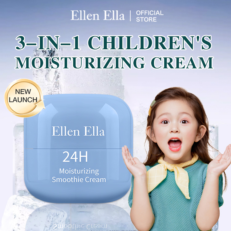 Ellen Ella 3-IN-1 Childrens Moisturizing Cream 50g-hydration reduces redness and repair skin barrier-suitable for above 4 years old
