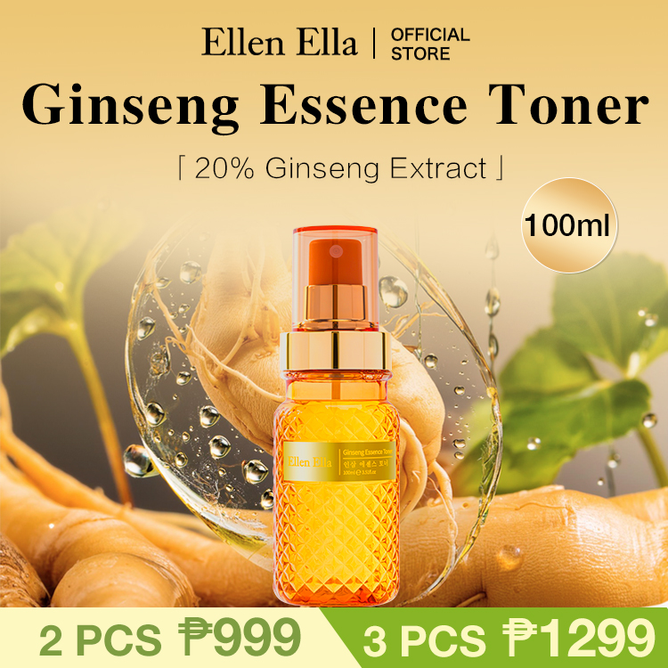 BUY 1 TAKE 2-Ellen Ella Ginseng Essence Toner 100ml-Anti-wrinkle, moisturizing, suitable for all skin types-COD and Free Shipping