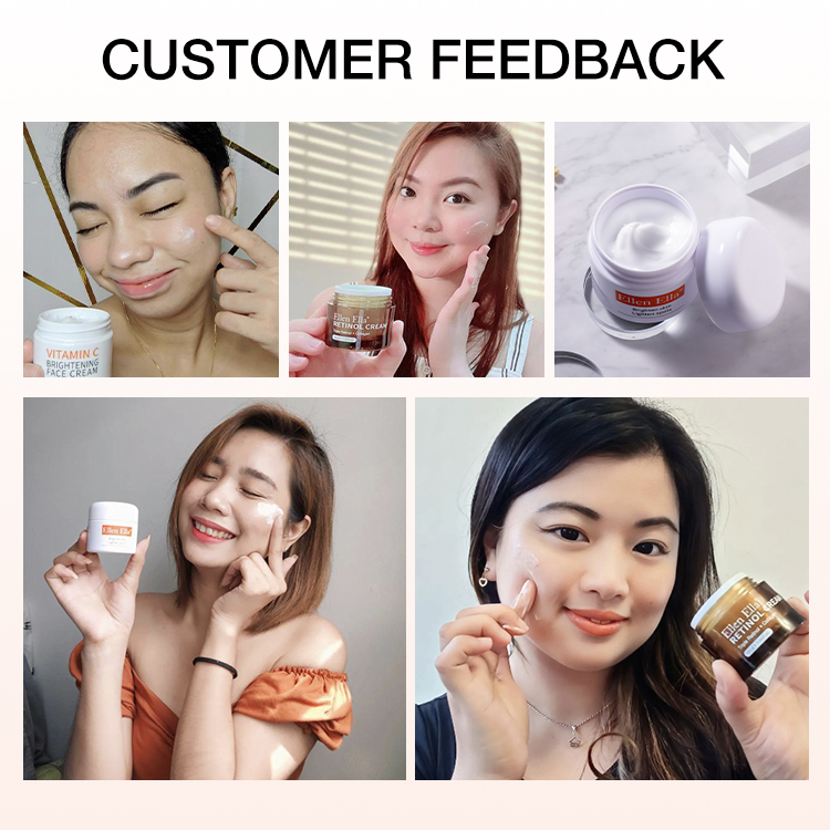 ELLEN ELLA Morning C And Night A Cream Combo- Vit C whitening cream for the morning and Retinol A anti-aging cream for the night