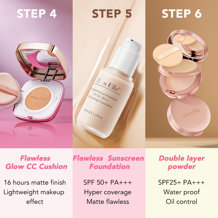 BEST GIFT-50% Off-ELLEN ELLA Niacinamide Skin Care-Make Up Combo