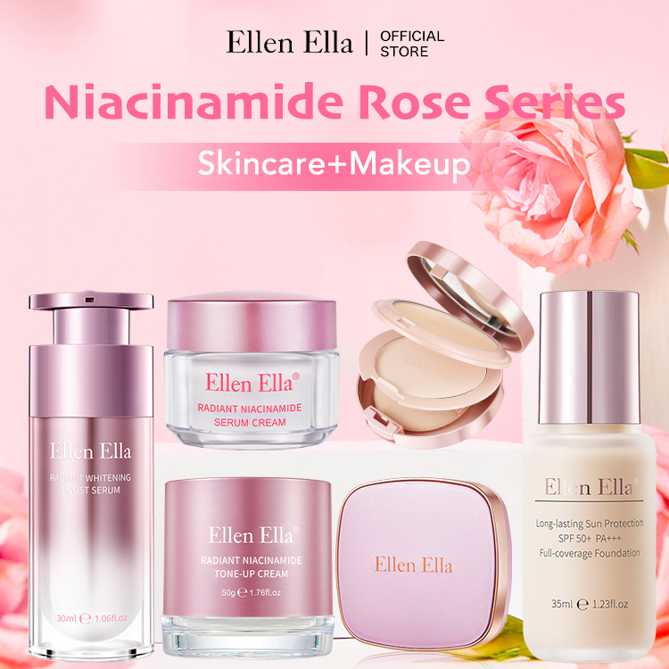 BEST GIFT-50% Off-ELLEN ELLA Niacinamide Skin Care-Make Up Combo