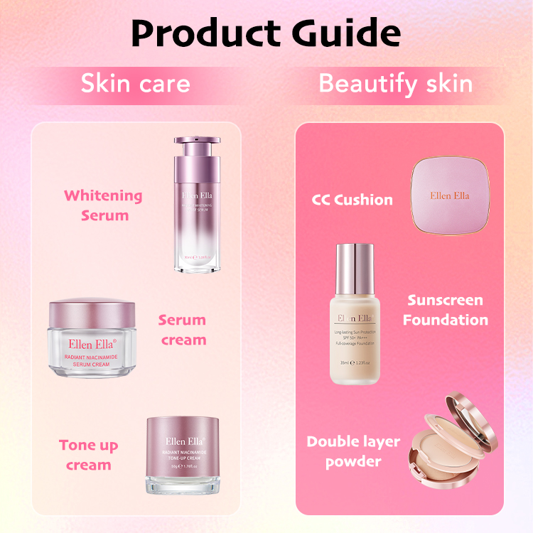BEST GIFT-50% Off-ELLEN ELLA Niacinamide Skin Care-Make Up Combo