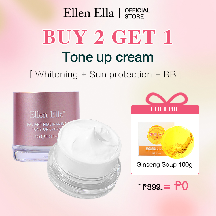 100% Legit-ELLEN ELLA 3-in-1 Tone Up Cream-whitening, sunscreen, and BB cream-Recommended by Korean beauty salons-SPF25+  Safe for sensitive skin