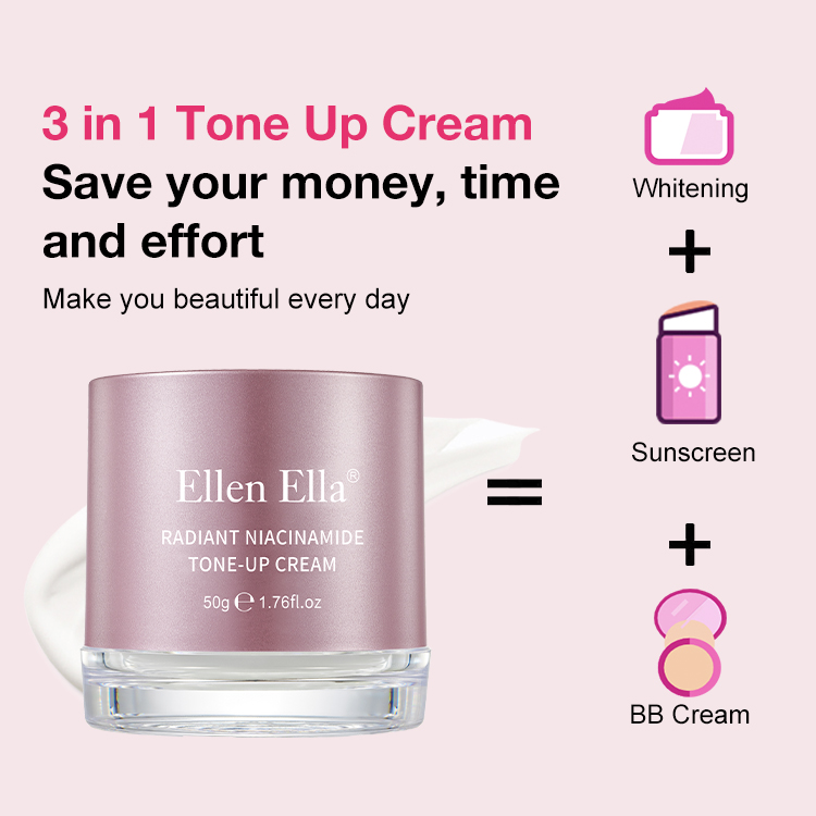 100% Legit - ELLEN ELLA 3-in-1 Tone Up Cream - Whitening, Sunscreen, and BB cream - Recommended by Korean beauty salons. SPF25+ Safe for sensitive skin	