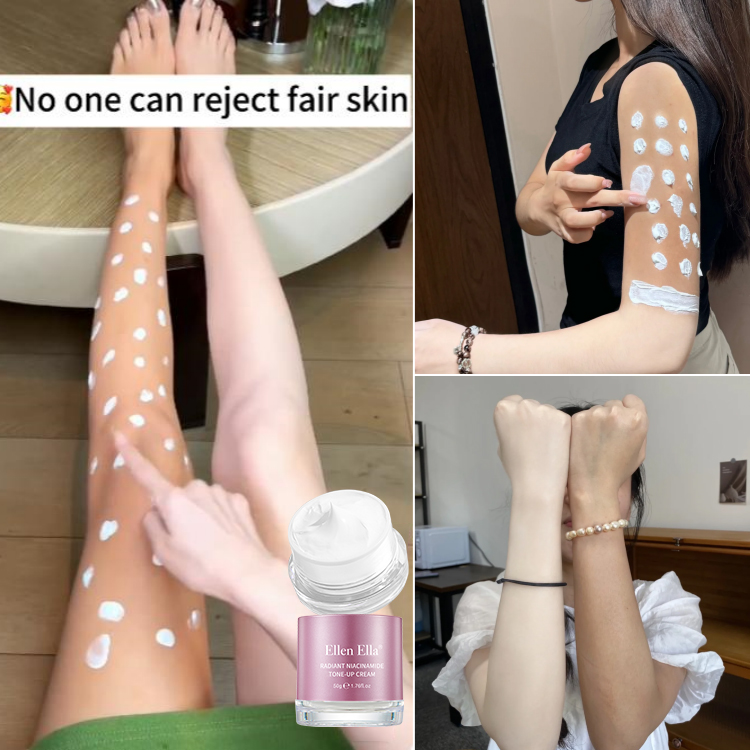 Brightening & Sunscreen 2 IN 1-Ellen Ella Niacinamide Body  Tone-Up Milk Cream-instant brighten, SPF 20+ waterproof and sweatproof