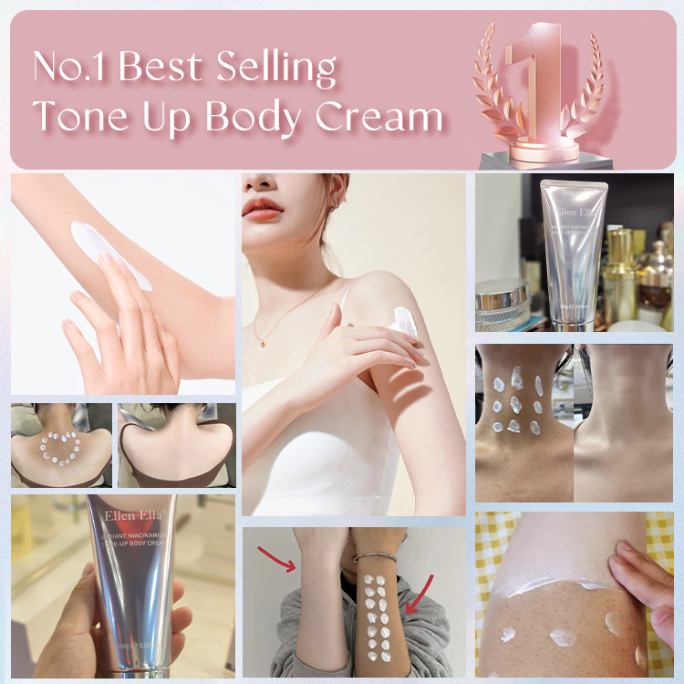 BUY 1 TAKE 1-Brightening & Sunscreen 2 IN 1-Ellen Ella Niacinamide Body  Tone-Up Milk Cream-instant brighten, SPF 20+ waterproof and sweatproof