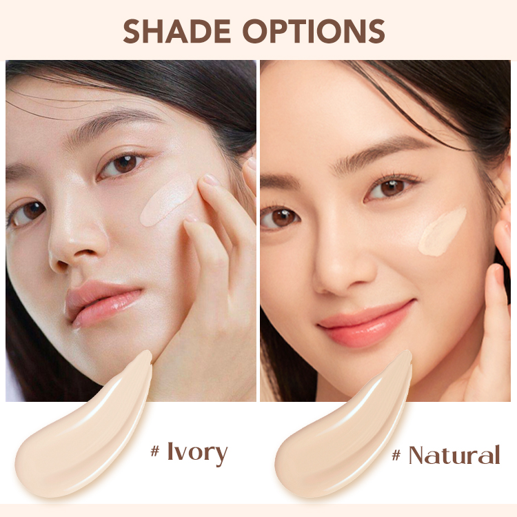 BUY 1 TAKE 1-Buy full-size, get refill free-Ellen Ella Flawless Glow CC Cushion -SPF 30,High concealer and 16 hours long lasting-Safe for sensitive skin