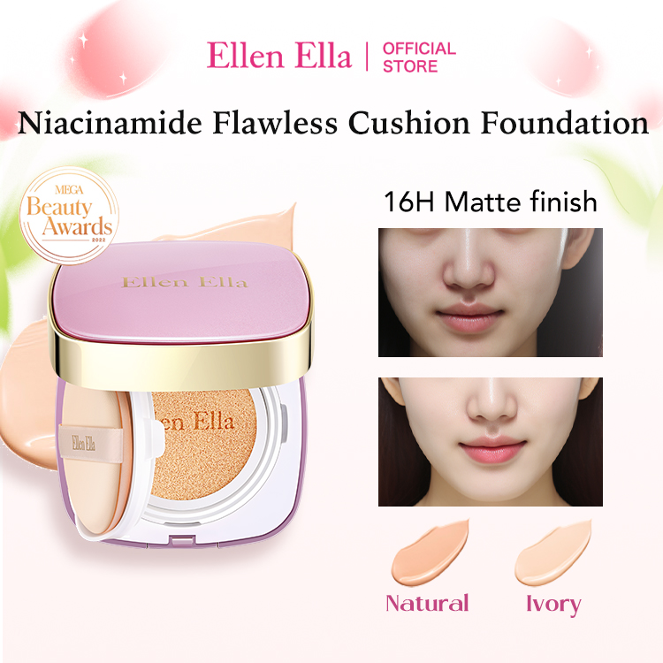 Ellen Ella Flawless Glow CC Cushion Foundation-SPF 30,High concealer and 16 hours long lasting