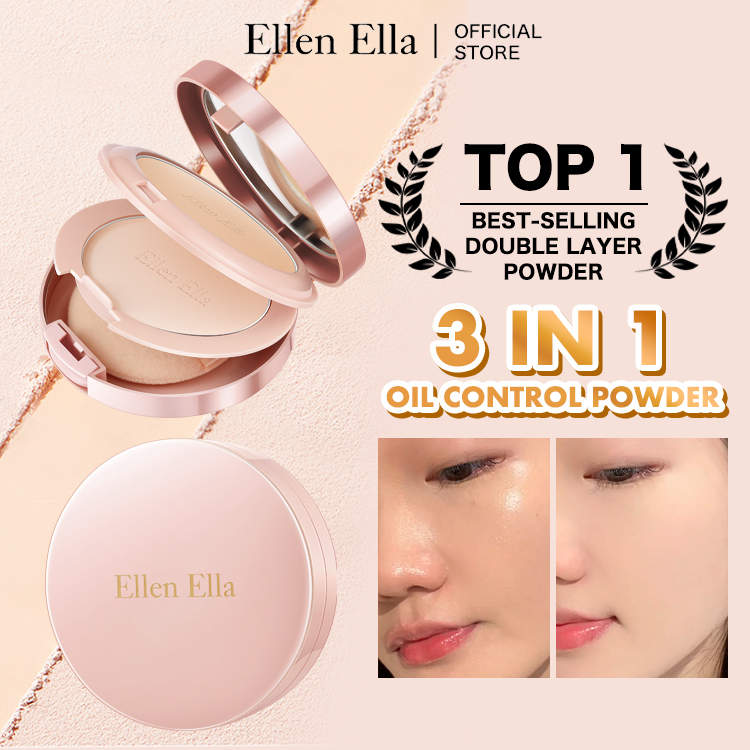 PAY DAY SALE,the second one is only 400pesos-Ellen Ella 3 in 1 Double layer powder-Powerful oil control,brighten and concealer SPF25+