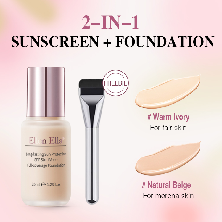 Ellen Ella Foundation-Buy now and get a free Korean foundation brush worth 399