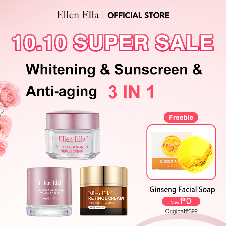 Ellen Ella Whitening &SunProtection& Anti-aging 3 IN 1-Get rid of dull and aging skin