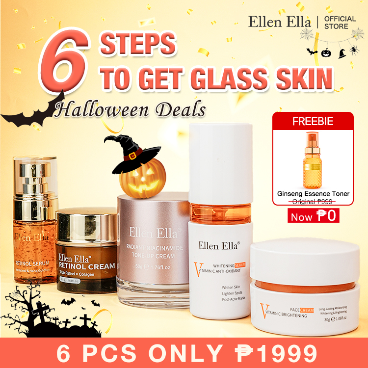 Halloween Sale-BUY 5 TAKE 1-BUY NOW GET GINSENG SOAP FREE-ELLEN ELLA  Upgraded scientific skin care kit- 1+1>2-Restore youthful and glowing skin