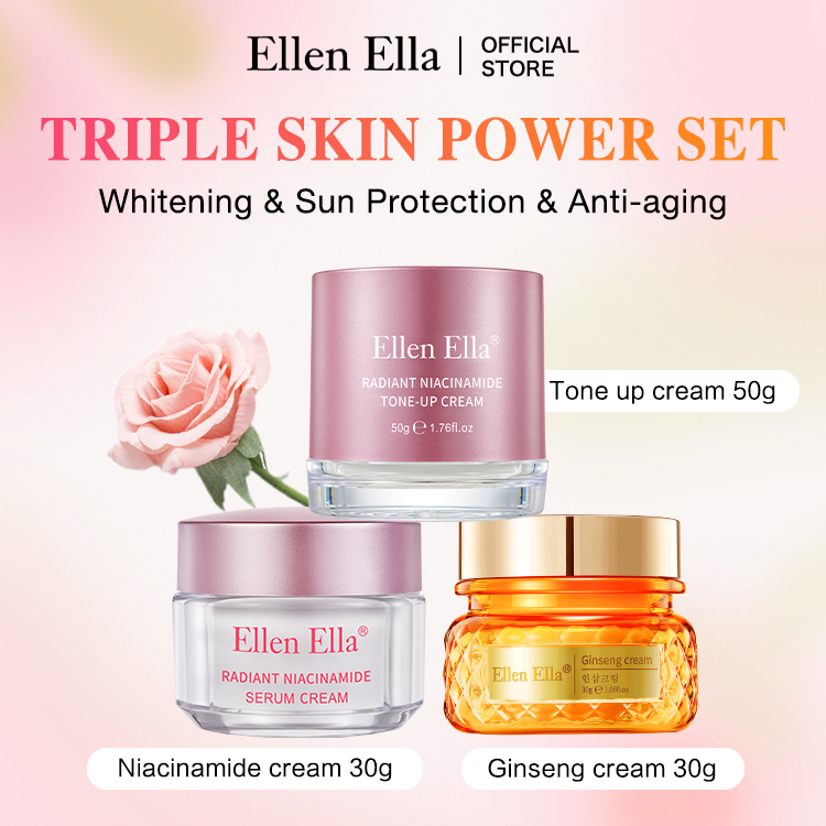 ELLEN ELLA  Whitening & Anti-aging Face Cream,75% Bulgarian Rose Extract & 20% Contains Ginseng Essence-Fight Dullness,Lighten Spots,Firm And Anti-aging,Smooth Fine Lines