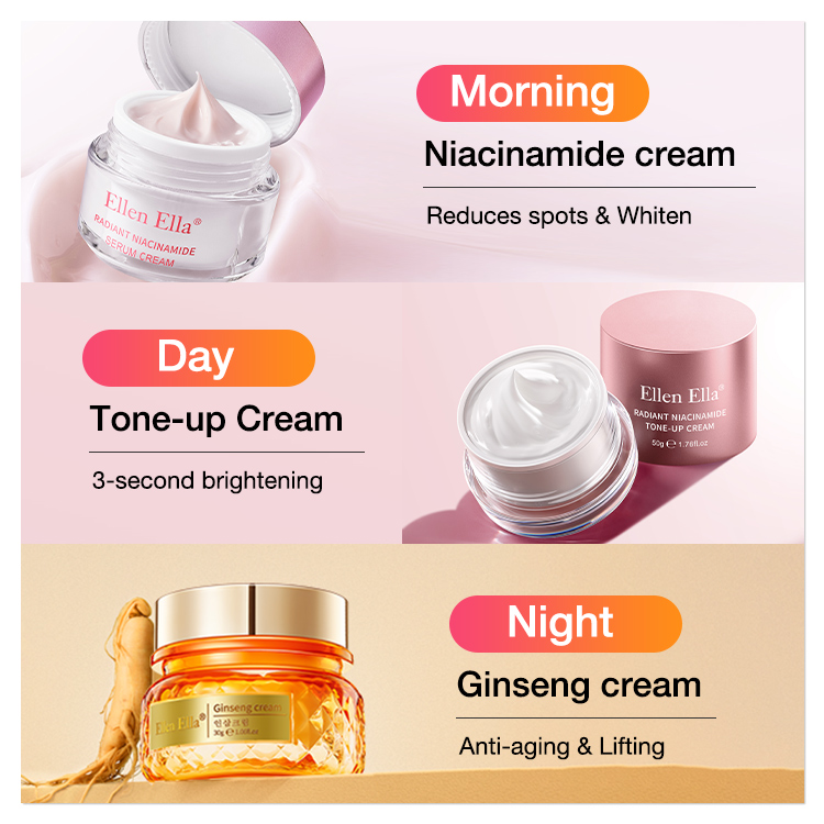 ELLEN ELLA  Whitening & Anti-aging Face Cream,75% Bulgarian Rose Extract & 20% Contains Ginseng Essence-Fight Dullness,Lighten Spots,Firm And Anti-aging,Smooth Fine Lines