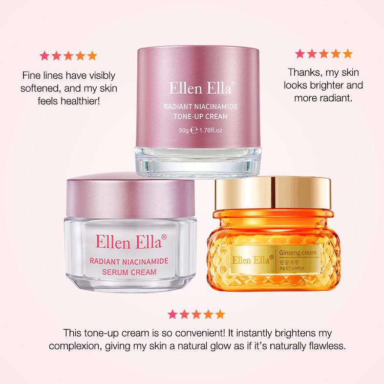 ELLEN ELLA  Whitening & Anti-aging Face Cream,75% Bulgarian Rose Extract & 20% Contains Ginseng Essence-Fight Dullness,Lighten Spots,Firm And Anti-aging,Smooth Fine Lines