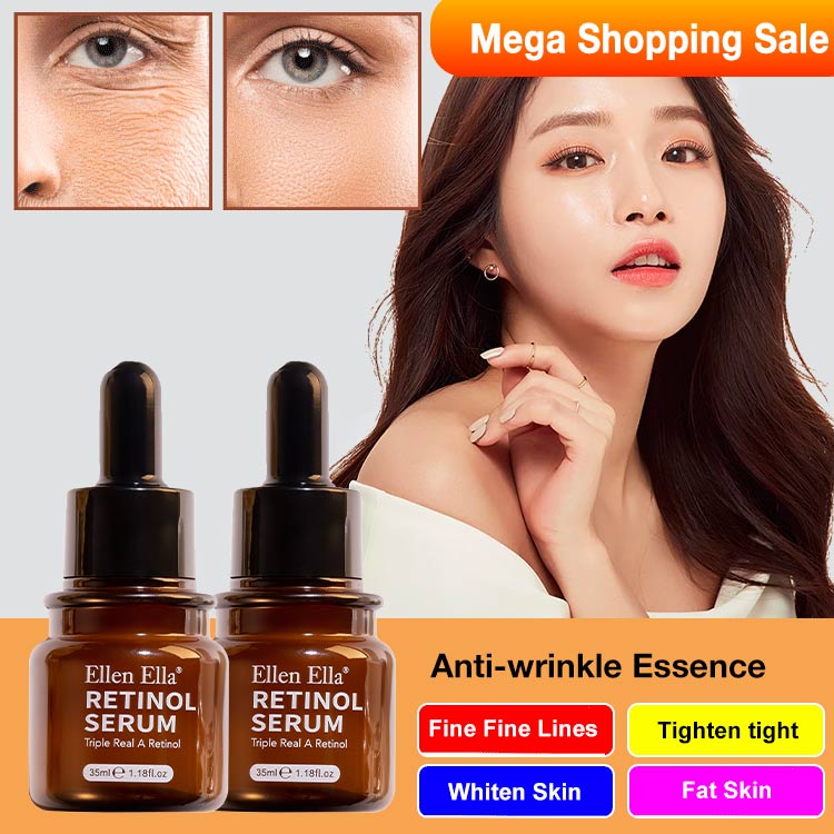 Senior Discount Promo - BUY 1 TAKE 1 - ELLEN ELLA Triple Retinol Anti Aging and Firming Face Serum -Remove wrinkles, fine lines