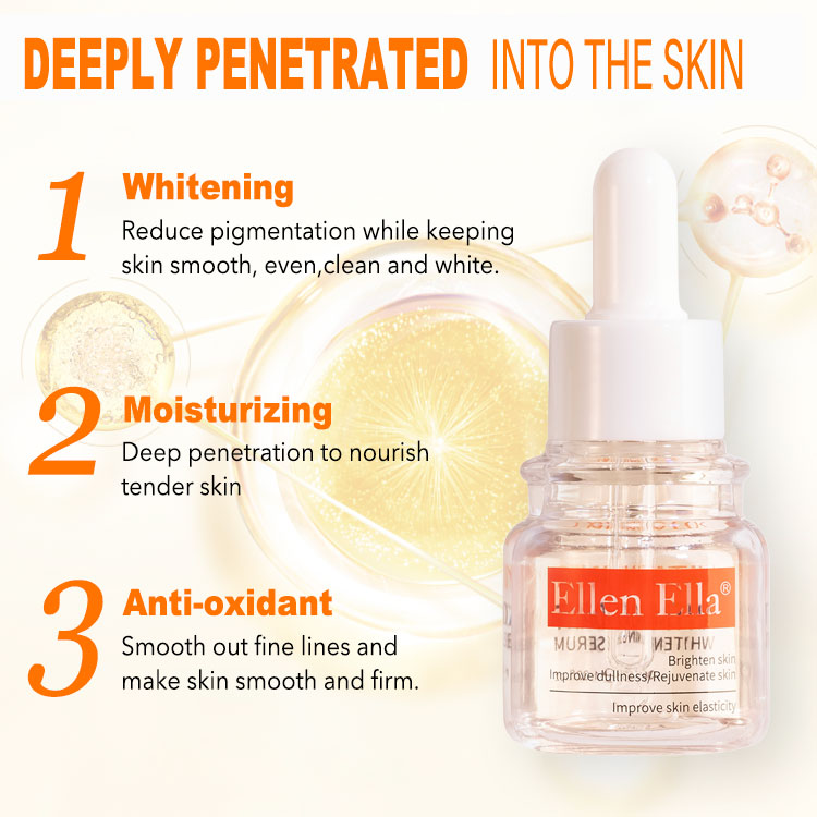 Ellen Ella Whitening Glow Serum buy one take one - Get Brighter Skin in 4 Weeks - Fades freckles, melasma and sun spots 